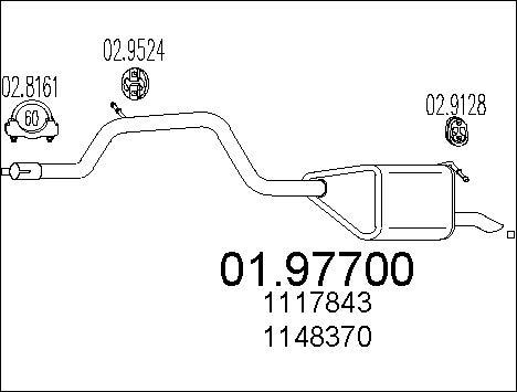 MTS 01.97700 - Toba esapament finala parts5.com