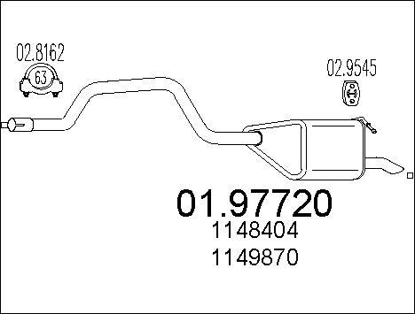 MTS 01.97720 - Toba esapament finala parts5.com