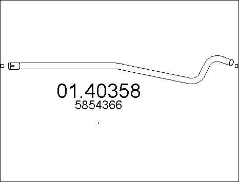 MTS 01.40358 - Racord evacuare parts5.com