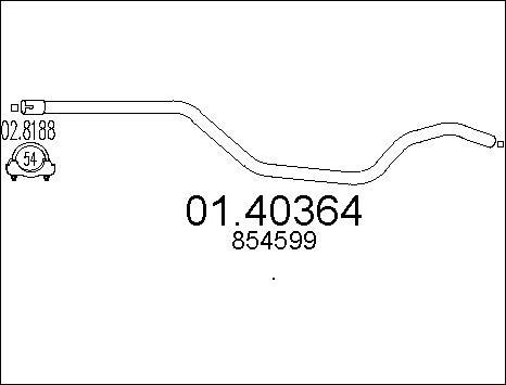 MTS 01.40364 - Racord evacuare parts5.com