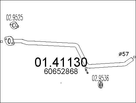 MTS 01.41130 - Racord evacuare parts5.com