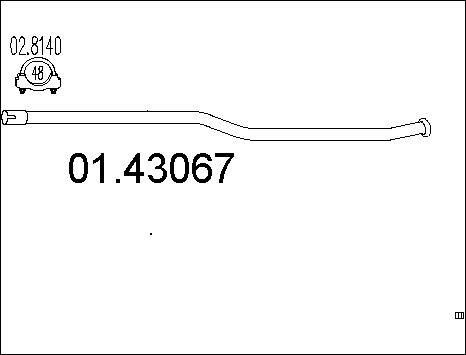 MTS 01.43067 - Racord evacuare parts5.com