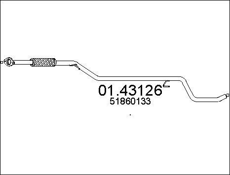 MTS 01.43126 - Racord evacuare parts5.com