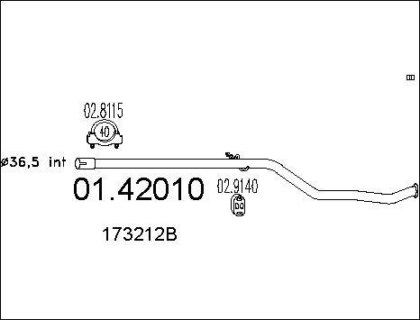 MTS 01.42010 - Racord evacuare parts5.com