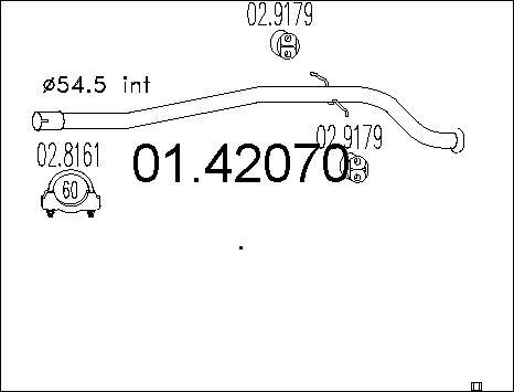 MTS 01.42070 - Racord evacuare parts5.com