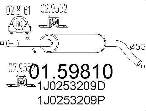 MTS 01.59810 - Toba esapamet intermediara parts5.com