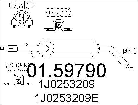 MTS 01.59790 - Toba esapamet intermediara parts5.com