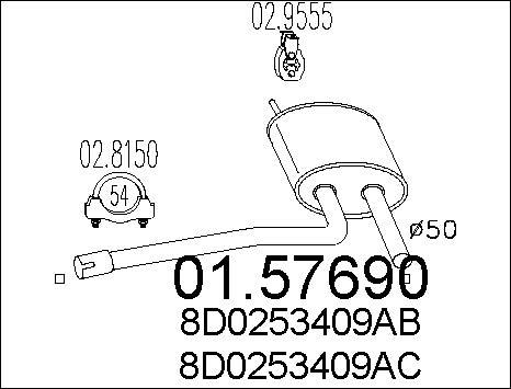 MTS 01.57690 - Toba esapamet intermediara parts5.com