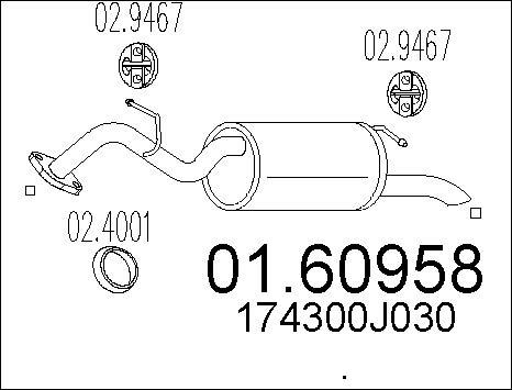 MTS 01.60958 - Tłumik końcowy parts5.com