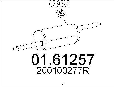 MTS 01.61257 - Endschalldämpfer parts5.com