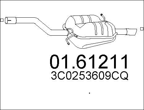 MTS 01.61211 - Zadnji glusnik parts5.com