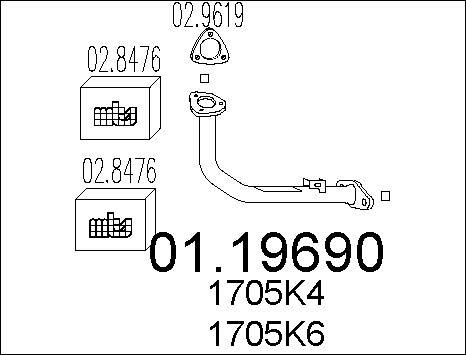 MTS 01.19690 - Racord evacuare parts5.com