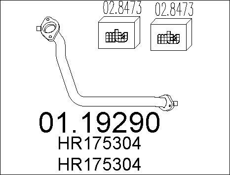 MTS 01.19290 - Racord evacuare parts5.com