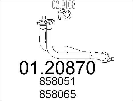 MTS 01.20870 - Racord evacuare parts5.com