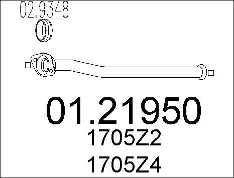 MTS 01.21950 - Racord evacuare parts5.com