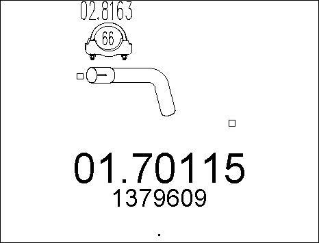 MTS 01.70115 - Racord evacuare parts5.com