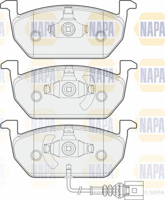 KRAFT AUTOMOTIVE 6000122 - Комплект спирачно феродо, дискови спирачки parts5.com