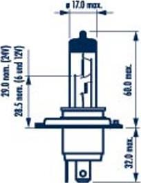 Narva 488813000 - Bec, far faza lunga parts5.com