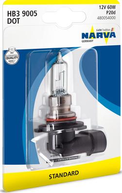 Narva 480054000 - Ampoule, projecteur longue portée parts5.com