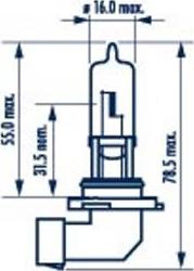 Narva 480054000 - Zarovka, dalkovy svetlomet parts5.com