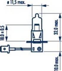 Narva 487003000 - Ampoule, projecteur longue portée parts5.com