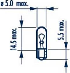 Narva 170733000 - Żiarovka pre osvetlenie vnútorného priestoru parts5.com