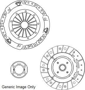 NATIONAL CK9621 - Komplet spojke parts5.com