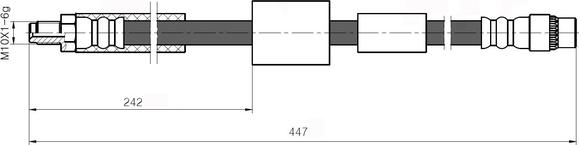 NATIONAL NBH6002 - Brake Hose parts5.com