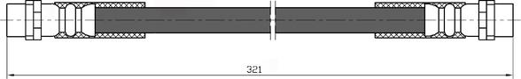 NATIONAL NBH6018 - Тормозной шланг parts5.com