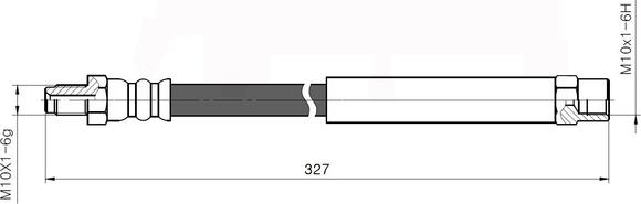 NATIONAL NBH6035 - Tubo flexible de frenos parts5.com