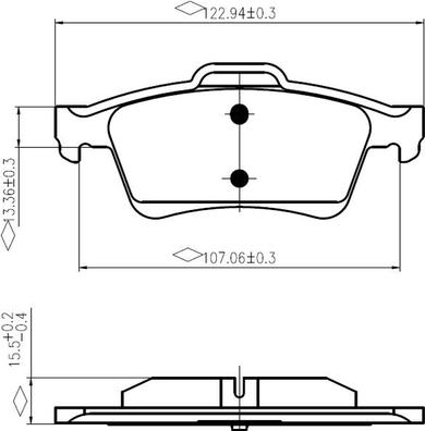 NATIONAL NP2968 - Тормозные колодки, дисковые, комплект parts5.com