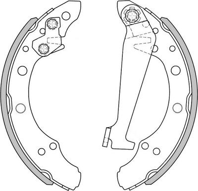 NATIONAL NS4001 - Garnitura zavorne celjusti parts5.com