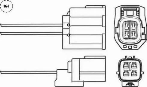 NGK 95845 - Lambda Sensor parts5.com