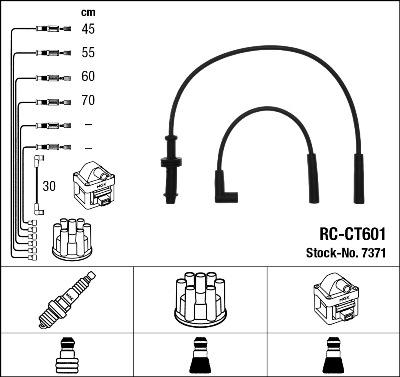 NGK 7371 - Juego de cables de encendido parts5.com