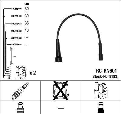 NGK 8183 - Ignition Cable Kit parts5.com