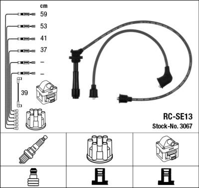 NGK 3067 - Set cablaj aprinder parts5.com