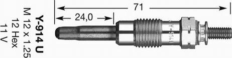 NGK 2643 - Bujía de precalentamiento parts5.com