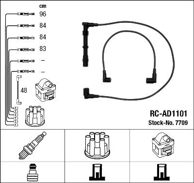 NGK 7709 - Juego de cables de encendido parts5.com