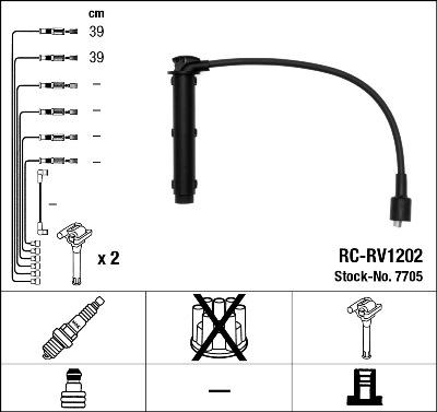 NGK 7705 - Ignition Cable Kit parts5.com