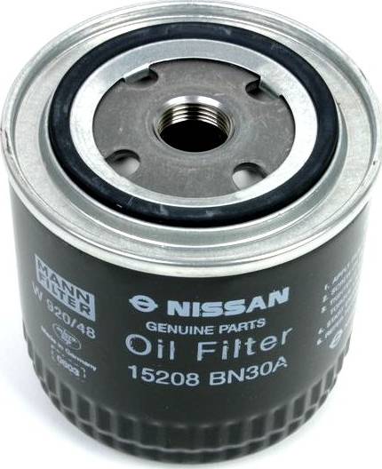 NISSAN 15208-BN30A - Olejový filter parts5.com