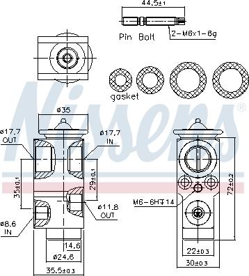 Nissens 999415 - Supapa expansiune, clima parts5.com