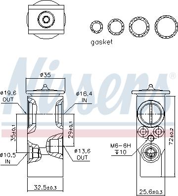 Nissens 999288 - Zawór rozprężny, klimatyzacja parts5.com