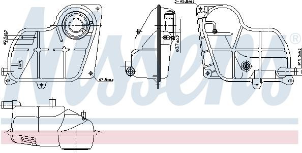 Nissens 996299 - Expansion Tank, coolant parts5.com