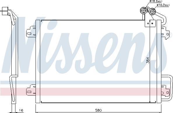 Nissens 94572 - Condenser, air conditioning parts5.com