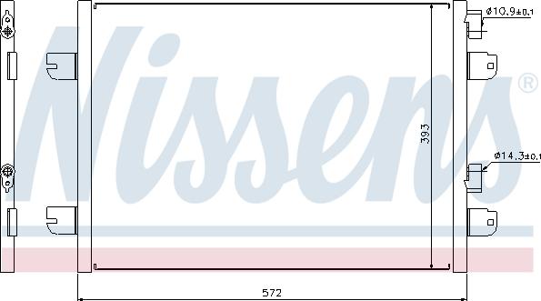 Nissens 94673 - Condenser, air conditioning parts5.com