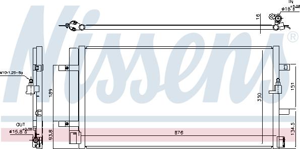 Nissens 940453 - Condenser, air conditioning parts5.com