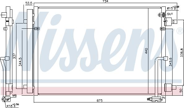 Nissens 940452 - Kondenzátor, klimatizace parts5.com