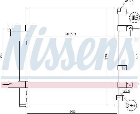 Nissens 940094 - Condenser, air conditioning parts5.com