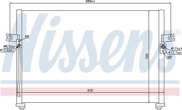 Nissens  94038 - Condensator, climatizare parts5.com