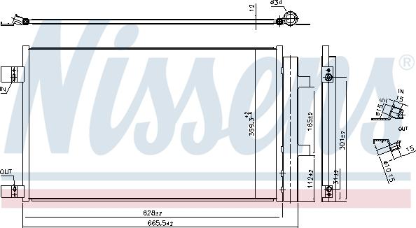 Nissens 941284 - Condensator, climatizare parts5.com